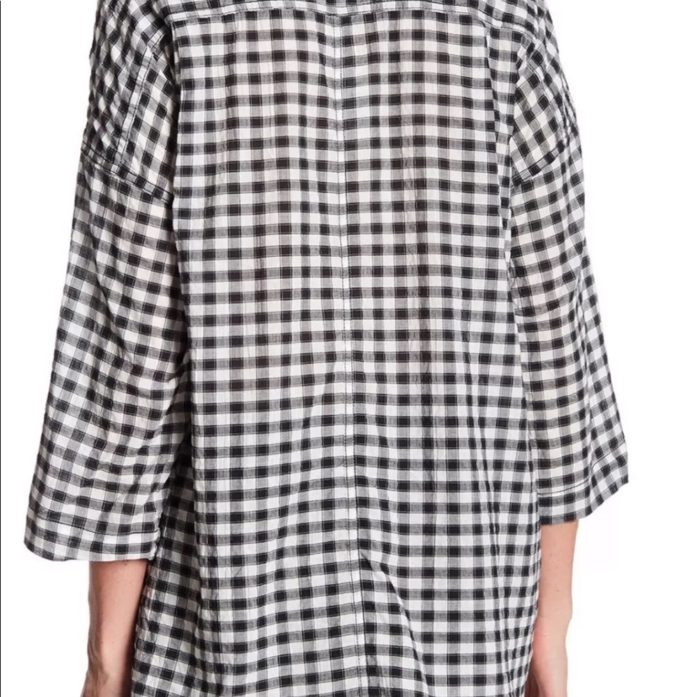 🔥NWT Max Studio Overside Shirt Size 2 Gingham - Picture 2 of 2